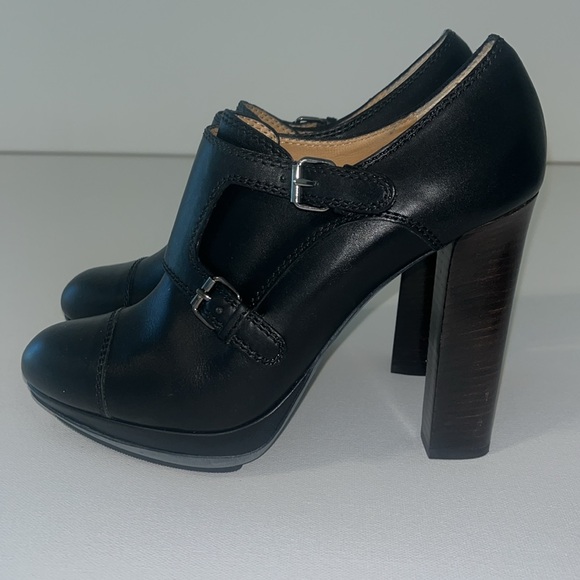 Lanvin high heel black leather boots size 39 1/2 - Picture 3 of 7